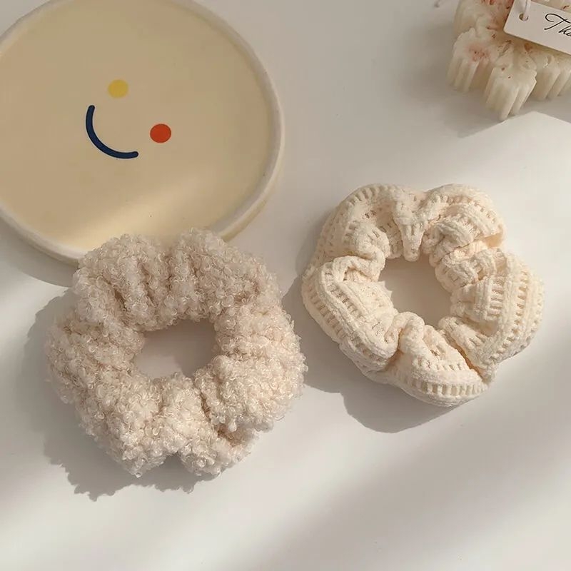 Plyšová gumička do vlasov pre deti – štýl Kórea/Japonsko, doplnok do vlasov, jar 2021