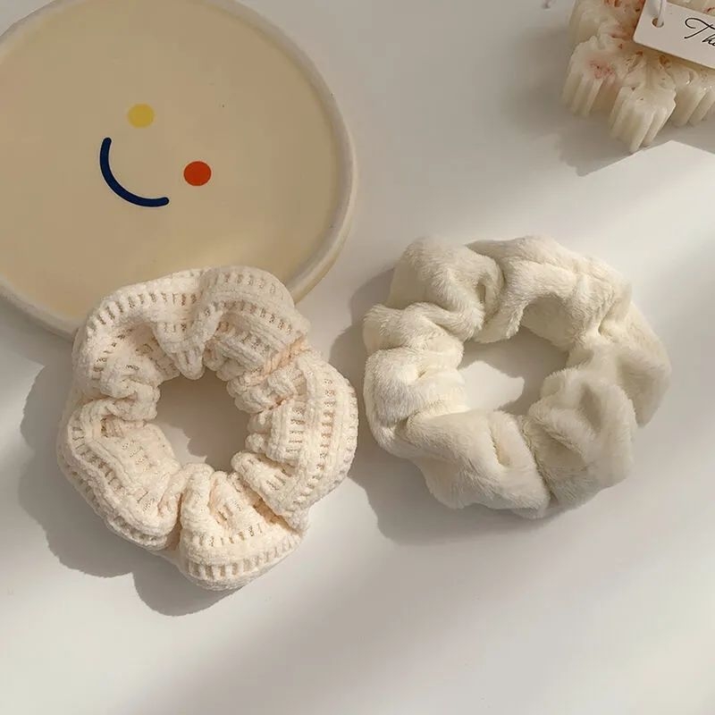 Plyšová gumička do vlasov pre deti – štýl Kórea/Japonsko, doplnok do vlasov, jar 2021