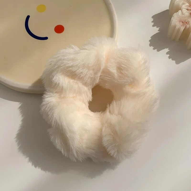 Plyšová gumička do vlasov pre deti – štýl Kórea/Japonsko, doplnok do vlasov, jar 2021