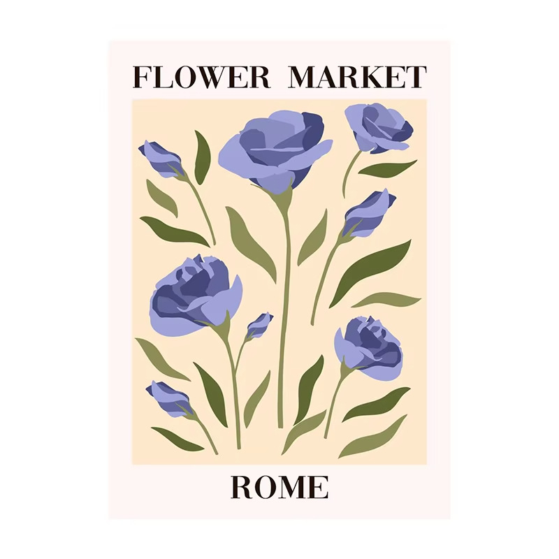 Plátenný obraz – zvierací kreslený motív, olejové plátno, inkjet tlač, bez rámu, prispôsobiteľný podľa kresieb