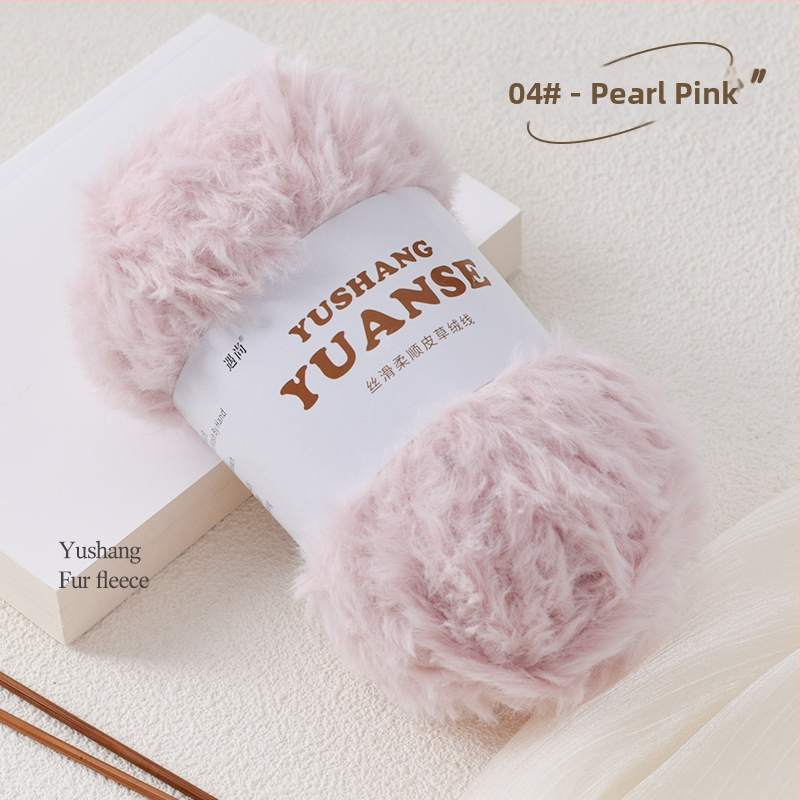 Faux fur velvet priadza na pletenie, Siro spinning, tvar priadze: zhluk, 100 g