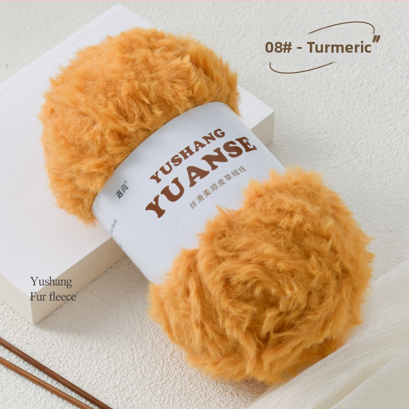 Faux fur velvet priadza na pletenie, Siro spinning, tvar priadze: zhluk, 100 g