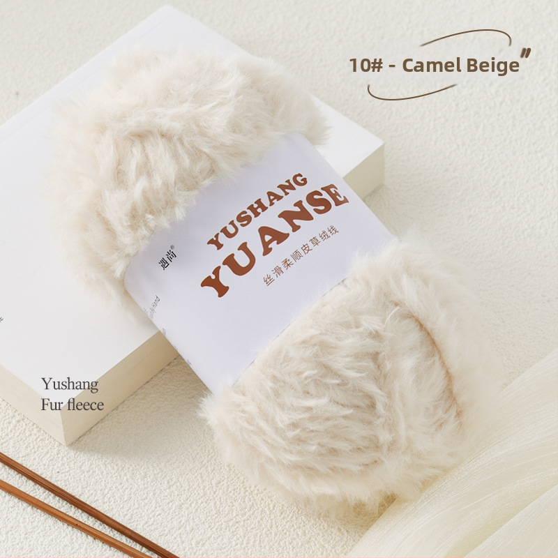 Faux fur velvet priadza na pletenie, Siro spinning, tvar priadze: zhluk, 100 g