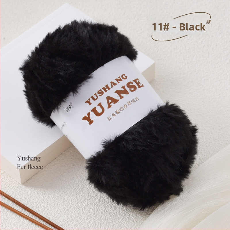 Faux fur velvet priadza na pletenie, Siro spinning, tvar priadze: zhluk, 100 g