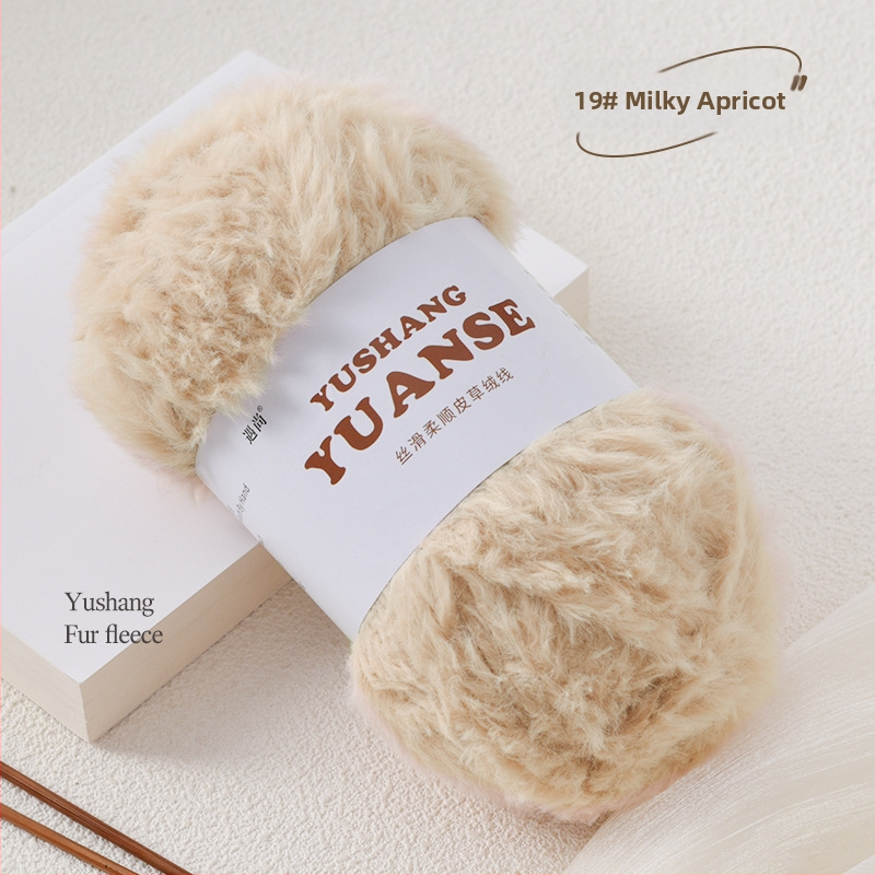 Faux fur velvet priadza na pletenie, Siro spinning, tvar priadze: zhluk, 100 g