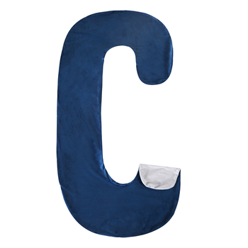Tehotenský vankúš, tvar C, jadro z čistého bavlneného vlákna, hmotnosť 0,3 kg, výplň: polyesterové vlákno, možnosť personalizácie