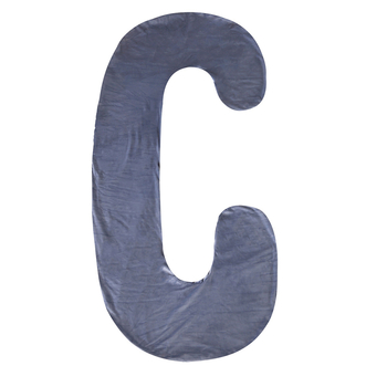 Tehotenský vankúš, tvar C, jadro z čistého bavlneného vlákna, hmotnosť 0,3 kg, výplň: polyesterové vlákno, možnosť personalizácie