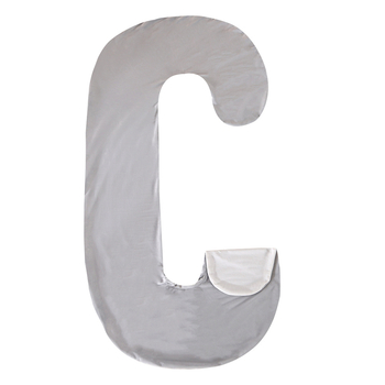 Tehotenský vankúš, tvar C, jadro z čistého bavlneného vlákna, hmotnosť 0,3 kg, výplň: polyesterové vlákno, možnosť personalizácie