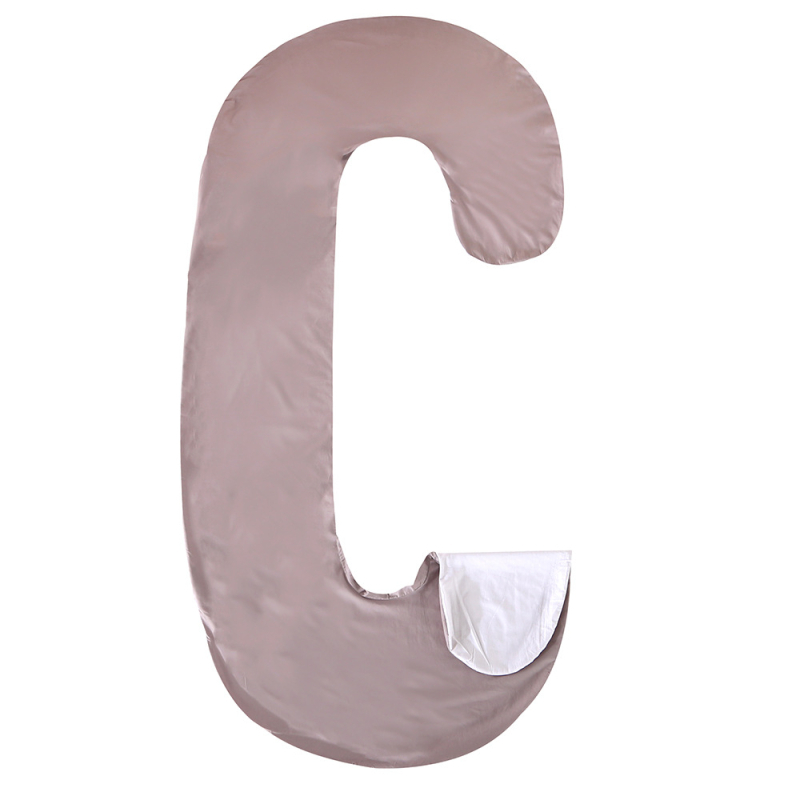 Tehotenský vankúš, tvar C, jadro z čistého bavlneného vlákna, hmotnosť 0,3 kg, výplň: polyesterové vlákno, možnosť personalizácie