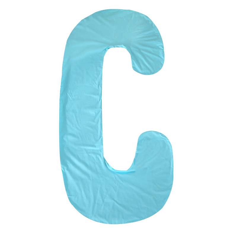 Tehotenský vankúš, tvar C, jadro z čistého bavlneného vlákna, hmotnosť 0,3 kg, výplň: polyesterové vlákno, možnosť personalizácie