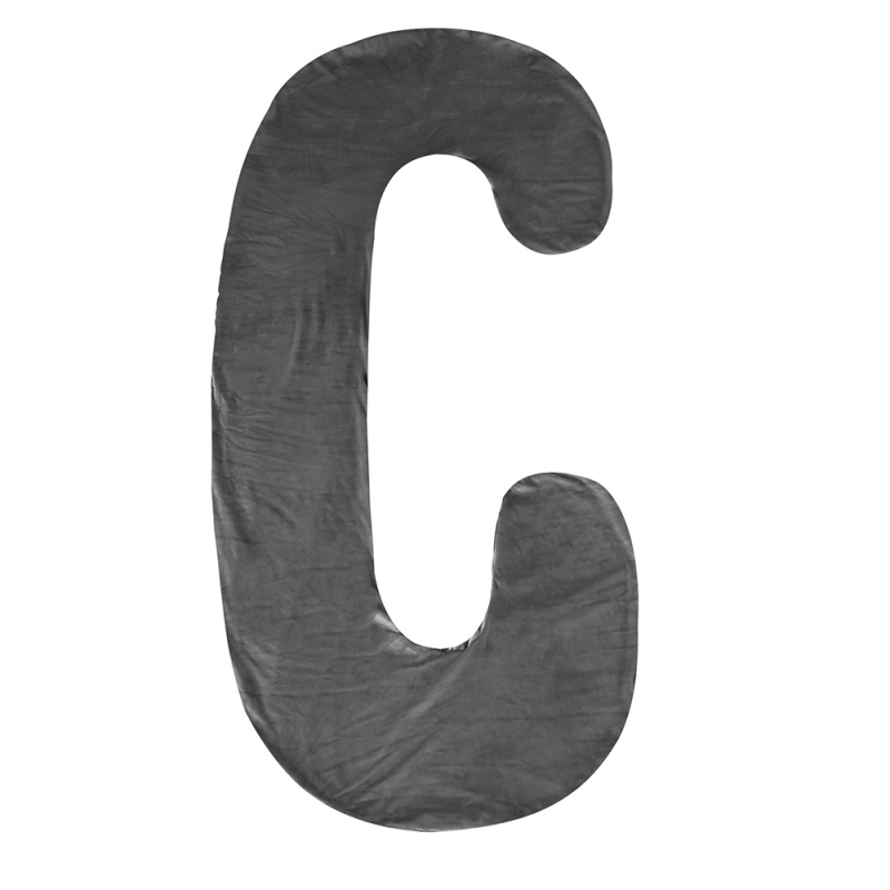 Tehotenský vankúš, tvar C, jadro z čistého bavlneného vlákna, hmotnosť 0,3 kg, výplň: polyesterové vlákno, možnosť personalizácie