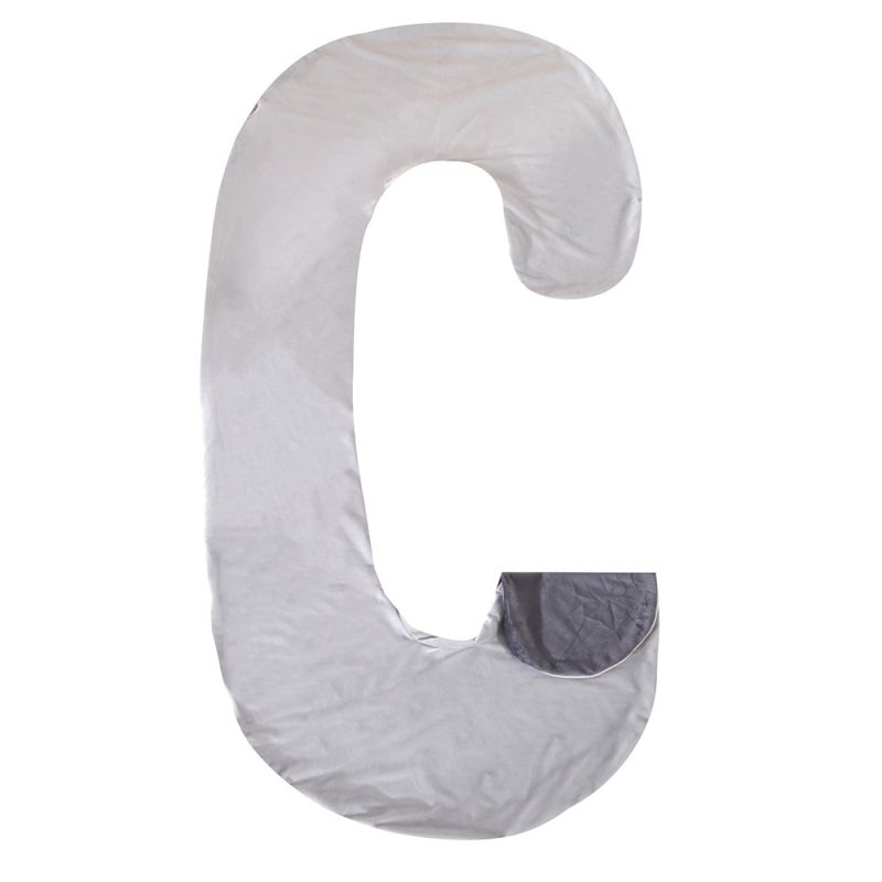 Tehotenský vankúš, tvar C, jadro z čistého bavlneného vlákna, hmotnosť 0,3 kg, výplň: polyesterové vlákno, možnosť personalizácie