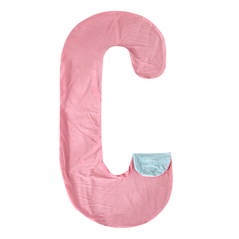 Tehotenský vankúš, tvar C, jadro z čistého bavlneného vlákna, hmotnosť 0,3 kg, výplň: polyesterové vlákno, možnosť personalizácie