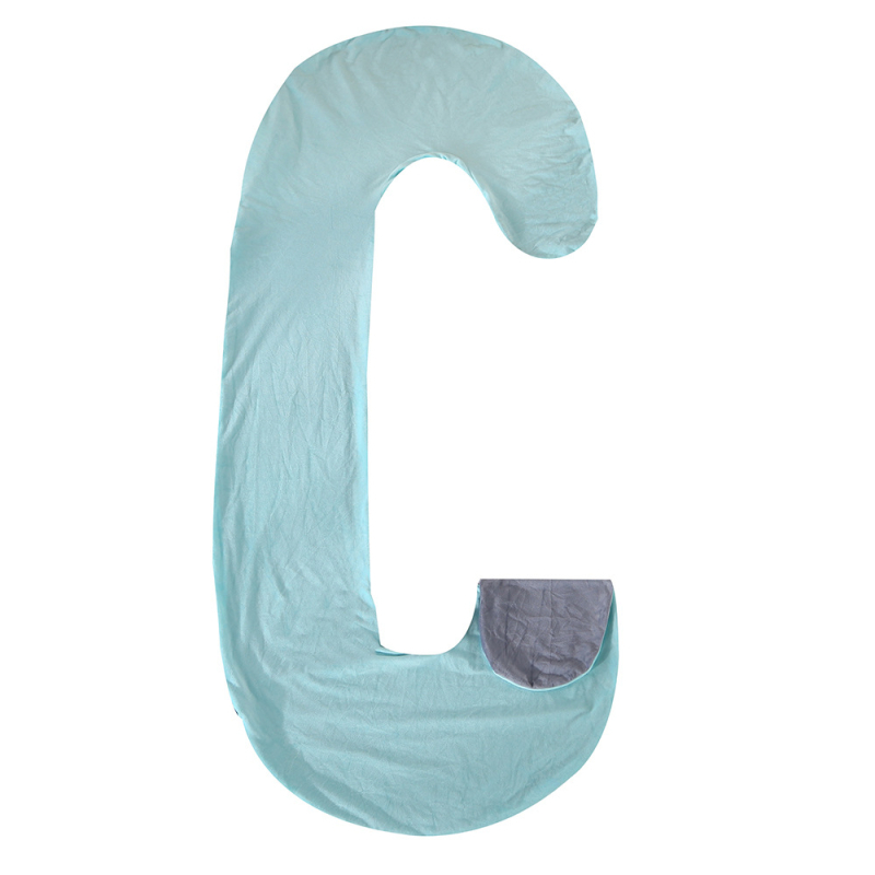 Tehotenský vankúš, tvar C, jadro z čistého bavlneného vlákna, hmotnosť 0,3 kg, výplň: polyesterové vlákno, možnosť personalizácie