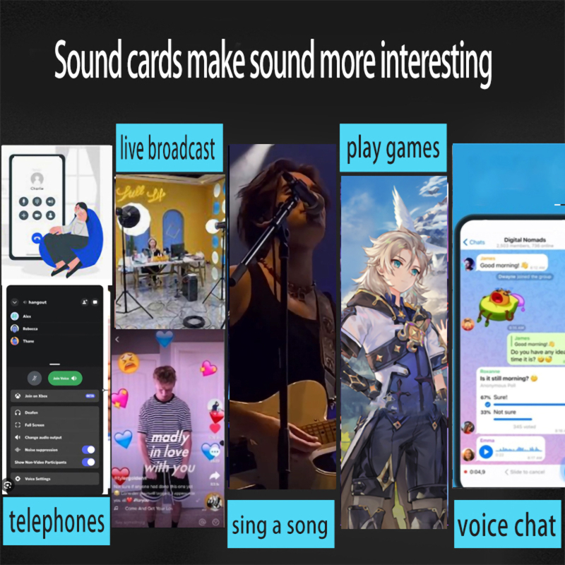 Zmenenec hlasu s mikrofónom pre živé vysielanie, Model S100, Vstavaná batéria 300-500 mAh, Rozsah frekvencií 60 Hz-15 kHz, SNR ≥75 dB, Výdrž batérie 3-6 h