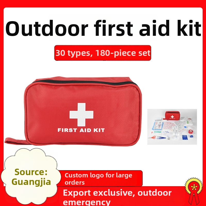 DearGo CEB-01 180-dielna prenosná súprava prvej pomoci pre vonkajšie použitie, auto, dom a cestovanie