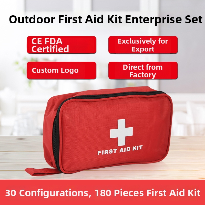 DearGo CEB-01 180 gab. pārnēsājams pirmās palīdzības komplekts ārpus telpām, automašīnai, mājai un ceļojumiem