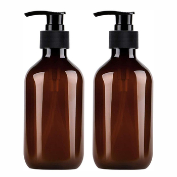 PET plastová fľaša na kozmetiku s pumpou, matný povrch, UV tlač