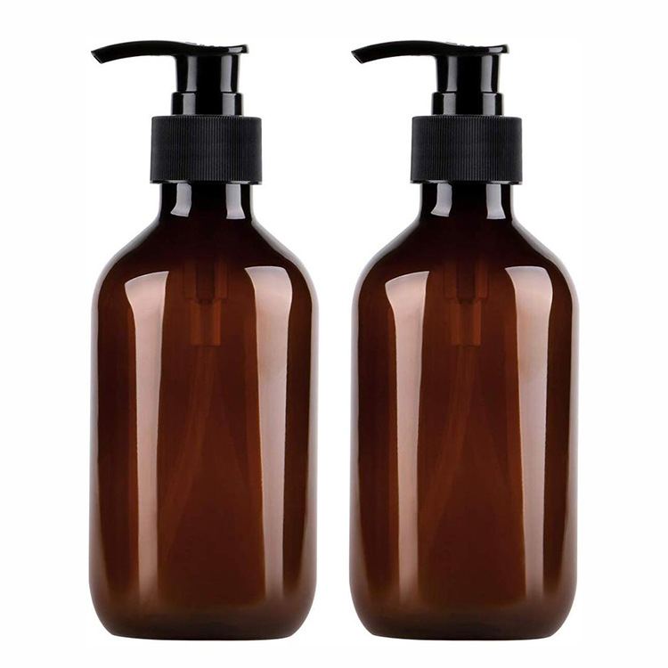 PET plastová fľaša na kozmetiku s pumpou, matný povrch, UV tlač