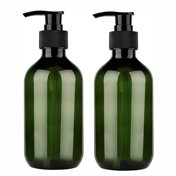 PET plastová fľaša na kozmetiku s pumpou, matný povrch, UV tlač