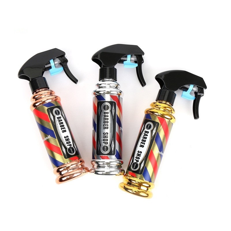 Fľaša na sprej na vlasy s jemnou hmlou, 400 ml, elektroplating povrch, kozmetické balenie