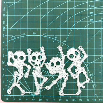 Die-cut nuga Halloween kolju motiiviga scrapbookinguks (süsinikterasest, graveerimine)