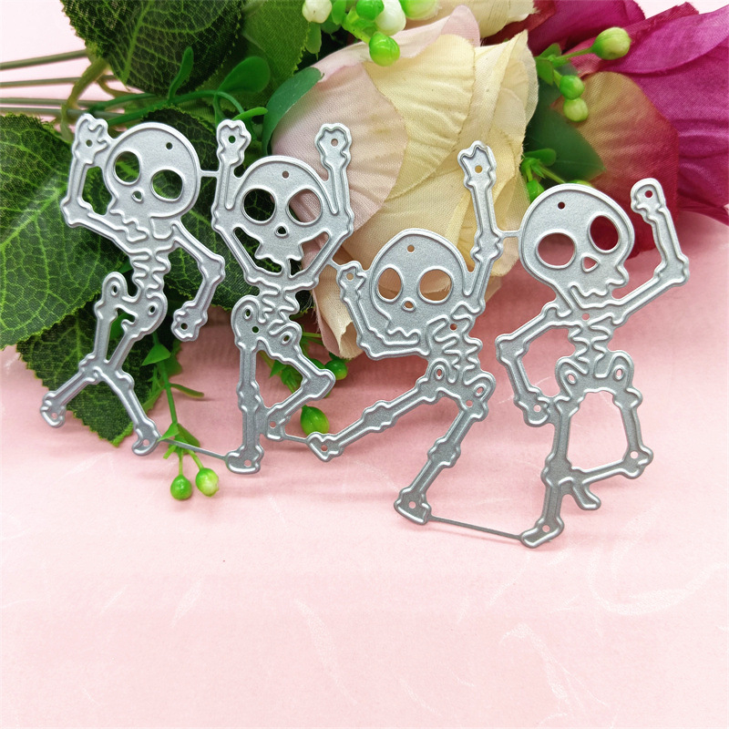 Die-cut nuga Halloween kolju motiiviga scrapbookinguks (süsinikterasest, graveerimine)