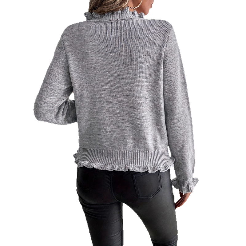 Naistekas V-kaelusega kardigan-stiilis neule-top, pikad varrukad, viskooskiud, keskmise paksusega, patchwork detailid, Jaapani-Korea vaba stiil