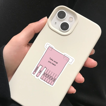 Kleepsude komplekt, 50 tk, Yihe – karikatuuri-stiilis inspireerivad grafiti kleepsud, trükitud valmistus, 25 g, sobib telefonikorpusele, märkmikule ja pagasile