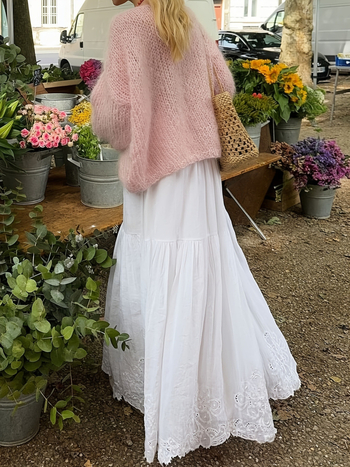 Naistele mõeldud polüesterist džemper, ühekordne värv, vaba lõige, ümmarguse kaelusega, tänavustiil