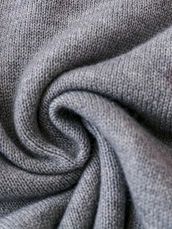 Naiste kudum-kardigan - viskooskiud, ringkaelus, pikad varrukad, keskmise paksusega, Euroopa ja Ameerika stiil, sügis 2024