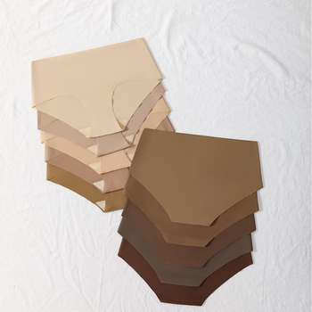 Nailonist õmblusteta hingavad aluspüksid täiskasvanutele, keskmise vööümbermõõduga, puuvillane vooder, kootud materjal, 10 tk