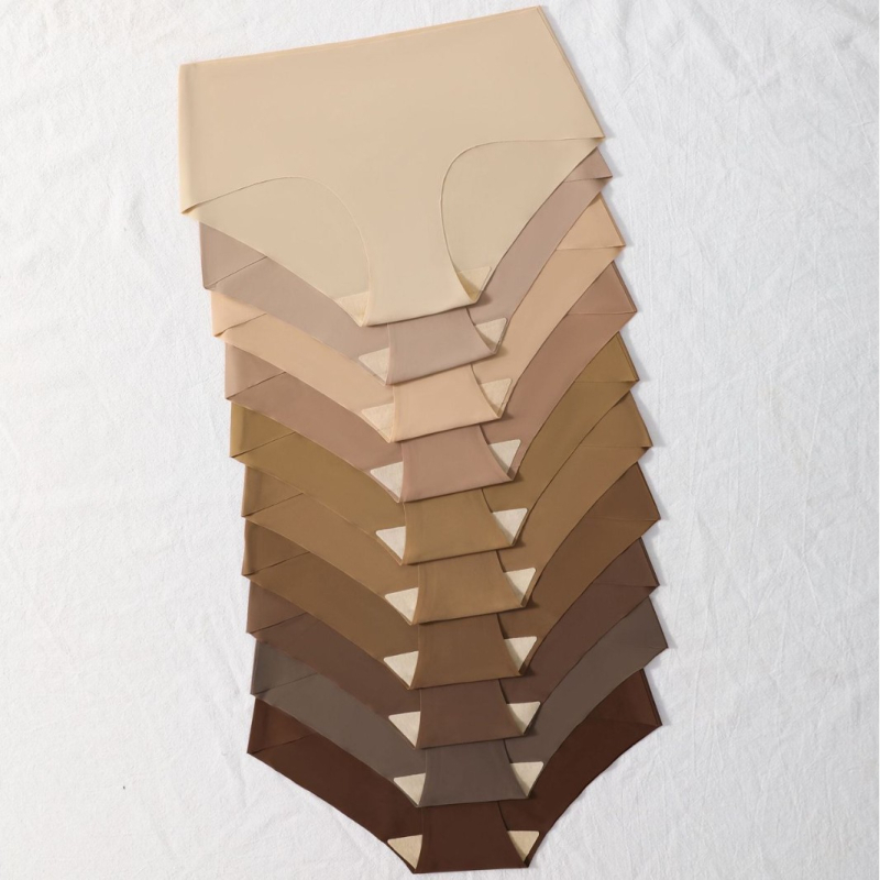 Nailonist õmblusteta hingavad aluspüksid täiskasvanutele, keskmise vööümbermõõduga, puuvillane vooder, kootud materjal, 10 tk