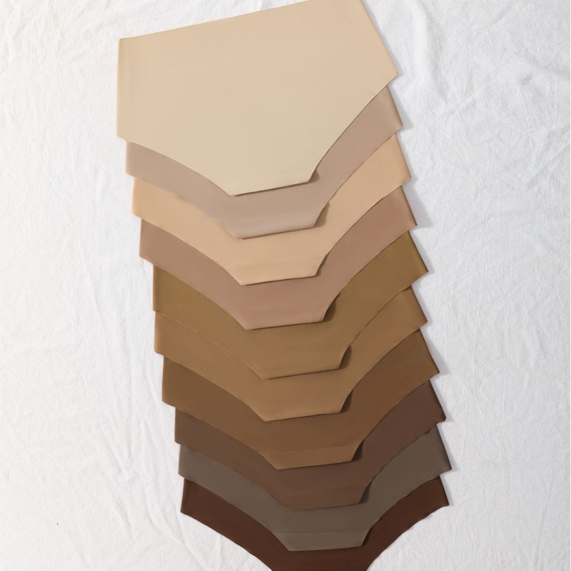 Nailonist õmblusteta hingavad aluspüksid täiskasvanutele, keskmise vööümbermõõduga, puuvillane vooder, kootud materjal, 10 tk