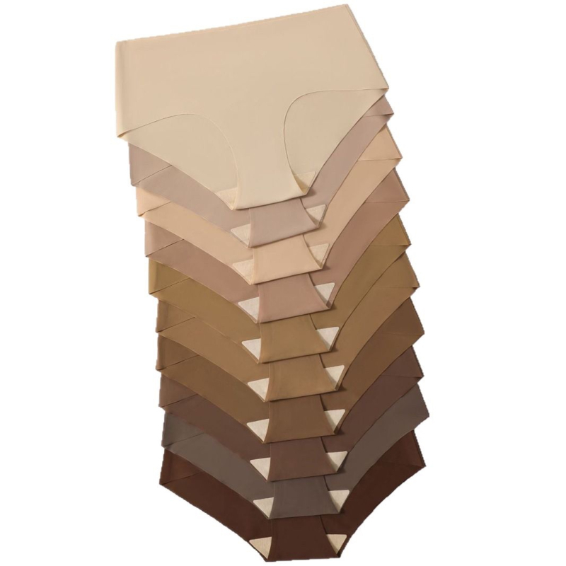 Nailonist õmblusteta hingavad aluspüksid täiskasvanutele, keskmise vööümbermõõduga, puuvillane vooder, kootud materjal, 10 tk