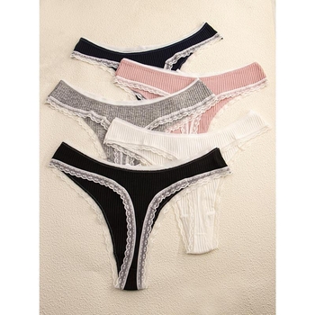 Naiste aluspüksid paela detailiga, madal vöökoht, 100% peamine materjal, 100% krovooder, kevadine kandmine