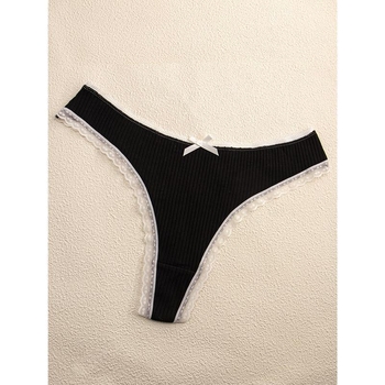 Naiste aluspüksid paela detailiga, madal vöökoht, 100% peamine materjal, 100% krovooder, kevadine kandmine