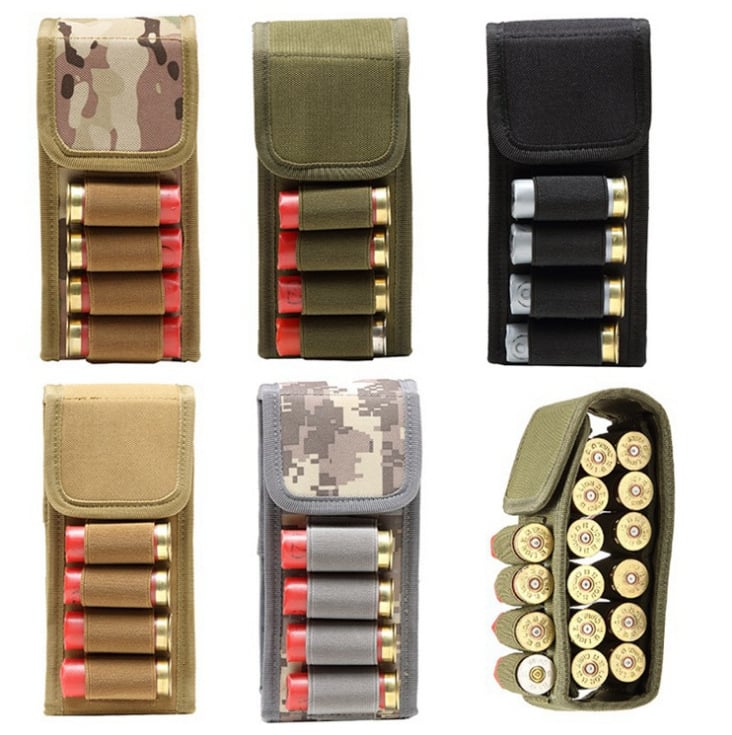 Taktická pásová taška pre 12G s miestom na 16 projektilov, MOLLE príslušenstvo, nylon, vodeodolná