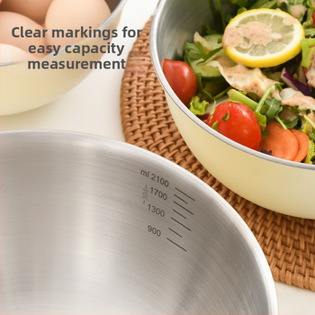 Kórejský štýl nerezová misa na šalát – Olliyi; Materiál: nerezová oceľ; Pre kuchyňu a komerčné použitie; Tvorivý dizajn; Pôvod Guangdong