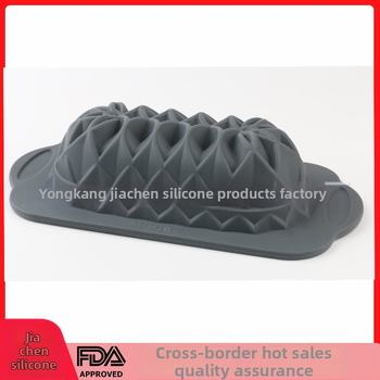Silicone mold s tvarom lotosu na chleba a koláče, štvorcový rebrovaný dizajn, potravinárska kvalita, odolná vysokým teplotám