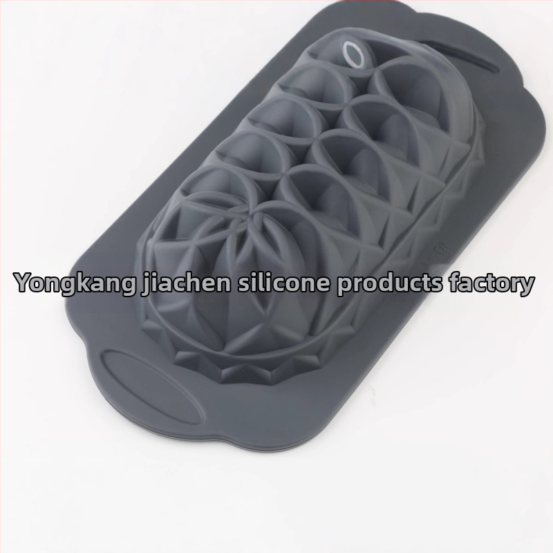 Silicone lotus forma maizei un kūkām, kvadrātveida ribveidīgs dizains, pārtikas kvalitātes silikons, izturīgs pret augstām temperatūrām