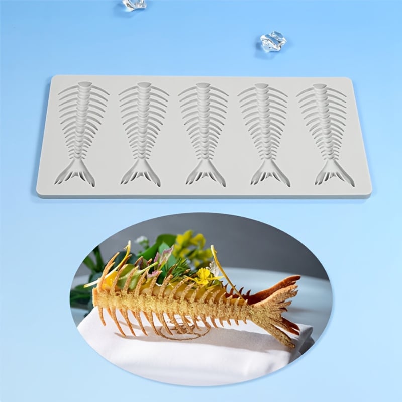 Silikónová forma na zdobenie tortí s tvarmi zvierat (krab, drak, kreveta) a kvetinovým vzorom, na čokoládu a tenké chrumkavé pečenie