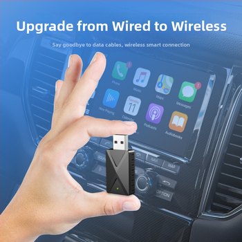 Cutie CarPlay, trecere de la cablat la CarPlay wireless, oglindire Android 2-in-1, procesor dual-core, interfață USB, rezoluție originală a mașinii