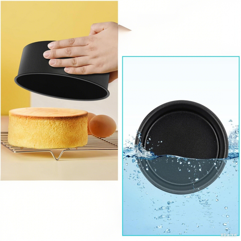 Nepriľnavý hlboký plech na pizzu, kruhový, z nehrdzavejúcej ocele na pečenie