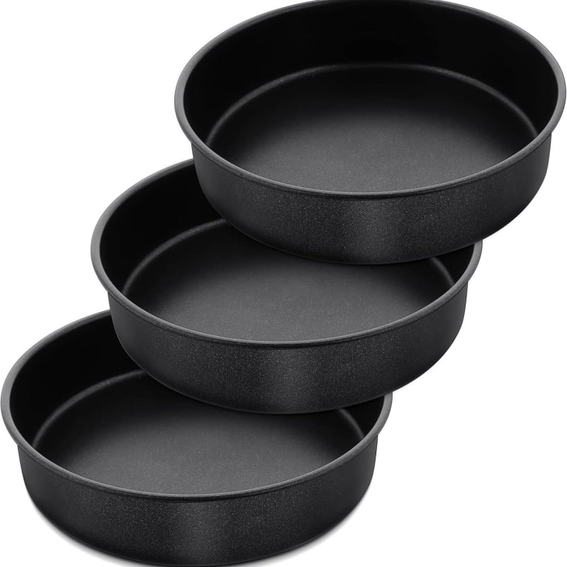 Nepriľnavý hlboký plech na pizzu, kruhový, z nehrdzavejúcej ocele na pečenie