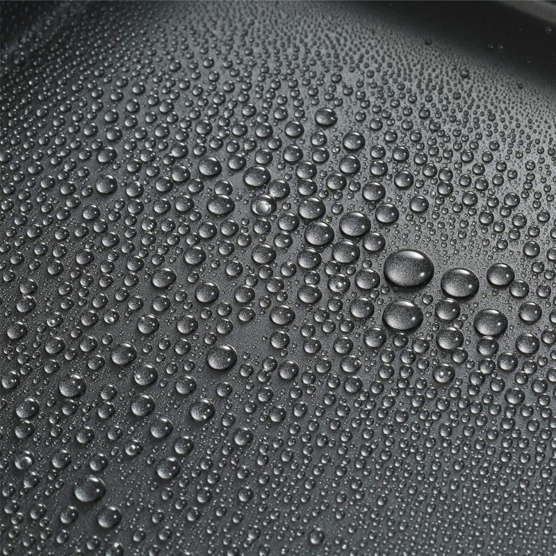 Nepriľnavý hlboký plech na pizzu, kruhový, z nehrdzavejúcej ocele na pečenie