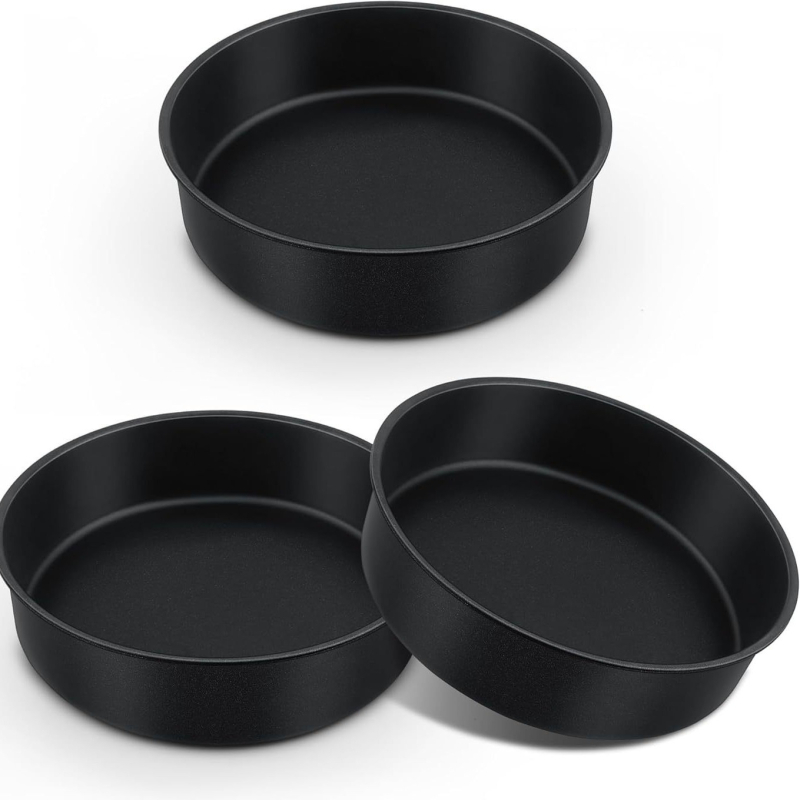 Nepriľnavý hlboký plech na pizzu, kruhový, z nehrdzavejúcej ocele na pečenie