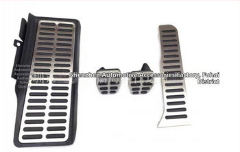 Pedálová súprava z hliníkovej zliatiny pre VW Passat B6/B7 CC a Škoda Superb — plynový a brzdový pedál, pre manuálnu prevodovku