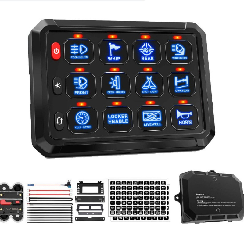 RGB 12-bitový dotykový panel s riadiacim boxom, stmievateľné osvetlenie, 12–24V, IP65