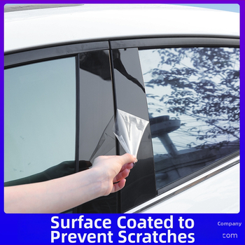 Dekoratívne nálepky na stredný pilier okien pre modely Toyota: Vios, Reiz, Yaris, Highlander, Crown, Land Cruiser; 2006–2023; PC materiál; automatická prevodovka.